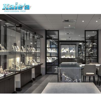 China Modern Luxury Jewelry Store Display Furniture Glass Counter Display Counter Watch Glass Watch Showcase for sale