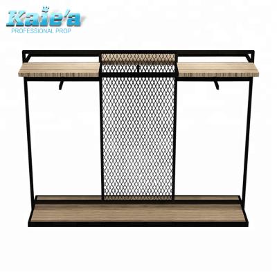 China fashion & modern wooden and metal wholesale clothes store for display rack wooden clothing retail display for sale