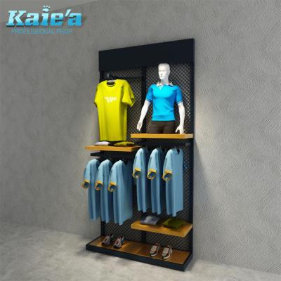 China fashion & New Sport Modern Shop Decoration Wall Hanger Wall Hanger Cloth Rack for sale