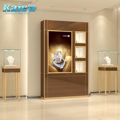 China Modern Fashionable Guangdong Jewelry Display Showcase With Glass, Jewelry Store Design, Gem Store Furniture for sale