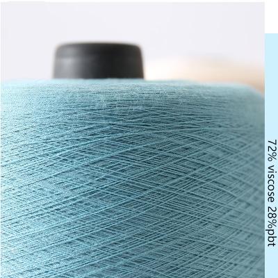 China Cheap high quality anti static for sweater blended 32S/2 72% viscose 28% pbt weaving fancy knitting yarn for sale