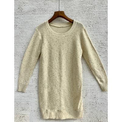 China Long Sweater Fashion Lady Sequins Woolen Anti-Shrink Sweaters for sale