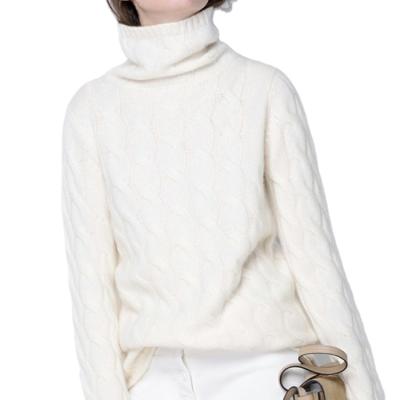 China New Arrival Anti-Shrink Sweater Wool Blend Sweater Women Wire Sweater Jumper for sale