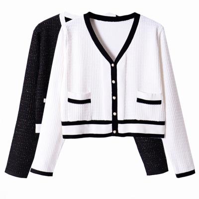 China Fashion anti-shrinkage girls knit smart silk sweater ladies coat short sweater cardigan for sale