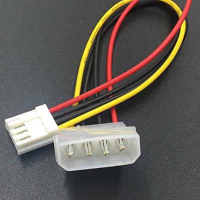 China Classic Large 4 Pin to Small 4 Pin Power Cord / IDE Power to Floppy Drive Power Interface Length 20 Cm for sale