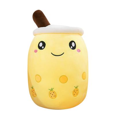 China New Creative Plush Plush Grades High Quality Cheap Cute Stuffed Pillow Food Fruit Milk Tea Cup Toy Plush for sale