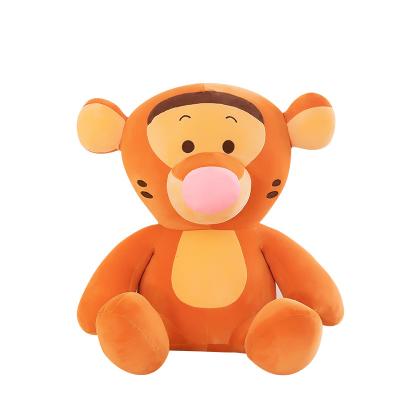 China Wholesale Net Doll Children's Super Soft Plush Stuffed Toy Doll Tiger Plush Cartoon Celebrity Birthday Gift Pillow for sale