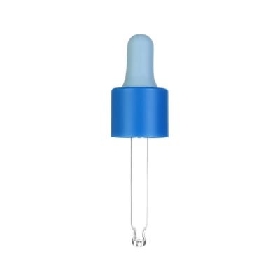 China Aluminium Collar Oil Pipette Dropper , Silicone Dropper Bulb For Bottles for sale