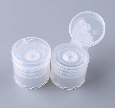 China kosmetischer Flip Top Bottle Caps Transparent glattes 20/410 24/410 zu verkaufen