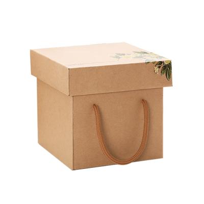 China Wholesale Recyclable Custom Printed Foldable Portable Paper Gift Box Blank Gift Box Packaging Paper Gift Box for sale