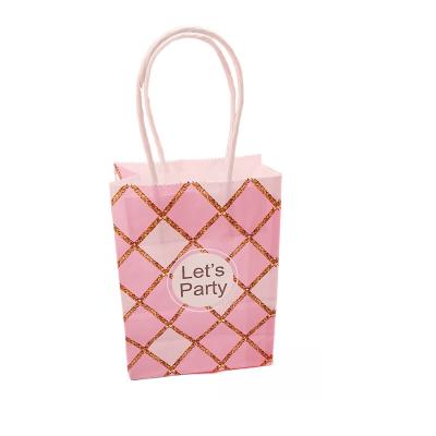 China Wholesale Custom Printed Recyclable Gift Bag Low Price Paper Favor Bags With Handles Recyclable Gift For Baby Shower Party for sale