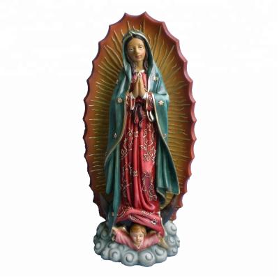 China Europe Resin Statue Religious Resin Our Lady Of Guadalupe Figurine for sale