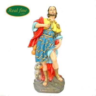 China Europe High Quality Resin Religious San Rocco Statue For Catholic for sale