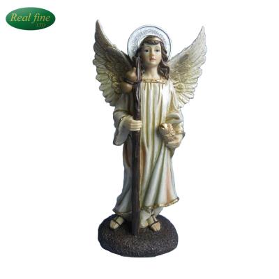 China Wholesale Custom Europe Polyresin Archangel Statue For Decoration for sale