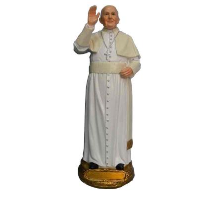 China Europe Polyresin Statue Of Catholic Pope Francis for sale