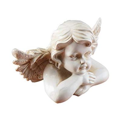 China Europe In The Door Hand Craft 3D Resin Cupid Angel Statue for sale