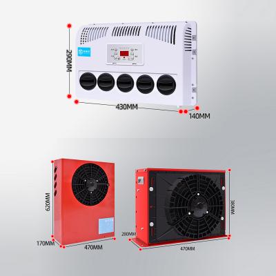 China High Quality Car Air Conditioner System Box Shaped Split Locomotive 12V Parking Air Conditioner for sale