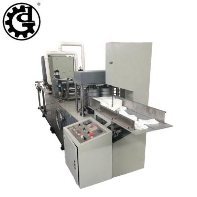 China Paper Industry Folding Pretty One Color Printing Napkin Paper Folder Napkin Tissue Machine Price for sale