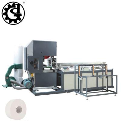 China Factory Automatic Bathroom Paper Tape Saw Cutter Hand Towel Roll Maxi Toilet Paper Slitter for sale