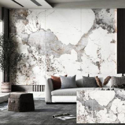 China China Modern White Glossy Marble Slab Kitchen Large Format Bone Hotel Lobby Wall Tiles Flooring Shanghai Ceramic Tiles for sale