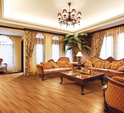 China Rustic hardwood kitchen tiles in living room shed flooring tile wood look in bathroom for sale