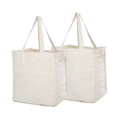 China Cotton large tote shopping empty cotton bags durable organic reusable eco-friendly simple reusable custom made economic reusable logo for sale