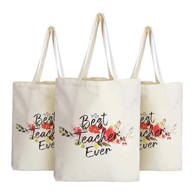 China Cheap Customized Reusable Eco Friendly Gift Cheap Promotional Tote Canvas Cotton Shopping Bag With Logo for sale