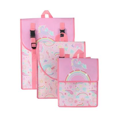 China Wholesale Kids Waterproof Unique Design Custom Printed Eco-Friendly Student Children Backpack Pp Nonwoven Kids School Bags For Girls for sale