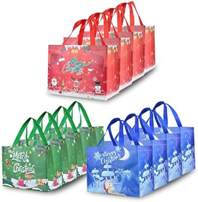 China 2021 Fashion Eco-friendly Reusable PP Non Woven Christmas Lamination Bag With Logo Customized for sale