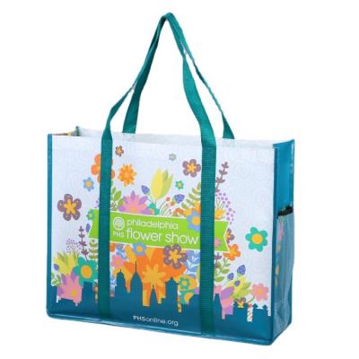 China 2020 Eco-Friendly In Stock Custom Logo Printed Cheap Wholesale Tote RPET Non Woven Shopping Bag for sale