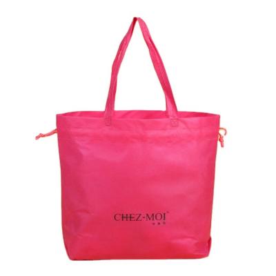 China 2022 New Fashion Eco-Friendly Custom Drawstring Tote Shopping Bag Non Woven Logo Printed Reusable Portable Recycled for sale