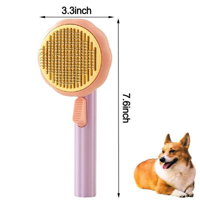 China High Quality Cute Popular Cats Pumpkin Pet Grooming Brush Dog Brush Pet Hair Brush for Dogs and Cats Grooming for sale