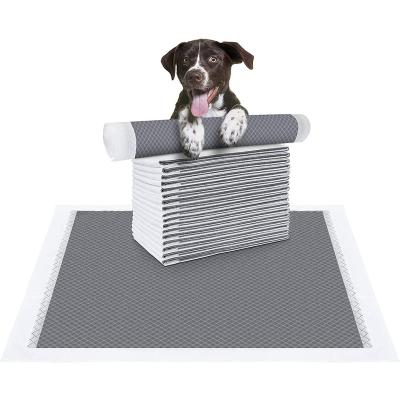 China Custom Bamboo Urine Stored Charcoal Pet Pad Absorb Disposable Puppy Pet Training Pad for sale