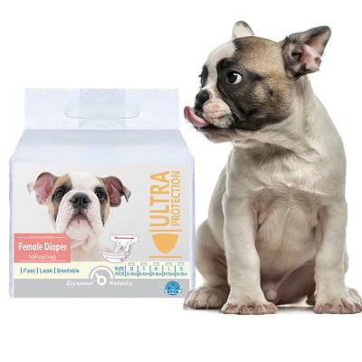 China Stocked Pet Diaper Dog Wrap Dry Cleaners Newest Design Disposable Think Diapers For Male And Female Dog for sale