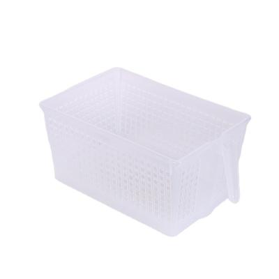 China Multi-Functional Transparent Kitchen Storage Basket Refrigerator Storage Box Viable Drawer Type With Handle for sale