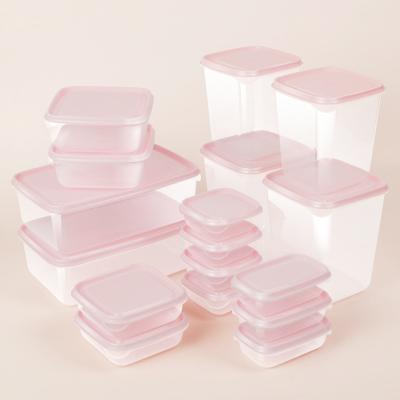 China Freshness Preservation Wholesale Storage Container Food Grade Fresh Food Container Plastic Reusable Lunch Box for sale