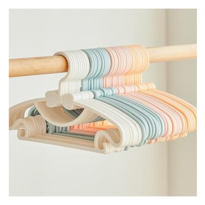 China Behind The Doors/On Walls PP Kids Clothes Hangers Small Size Non-slip Baby Clothes Hanger Material With Customs for sale