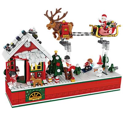 China Construction Toy FC6003 Christmas Wind-Up Building Block Christmas Party Gift For Children's Block Toy for sale