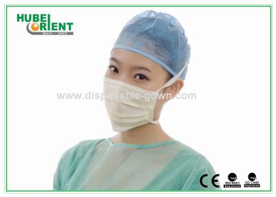 Cina Maschera chirurgica usa e getta con cravatta per l'ospedale approvata CE MDR/ISO13485 in vendita