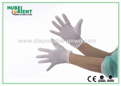 Cina Guanti OEM monouso in nylon per la stanza pulita 40D colore bianco in vendita