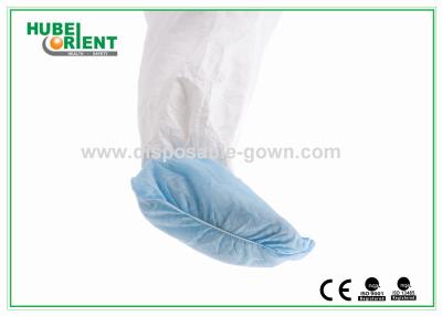 China Non Slip PP Disposable use Shoe Cover Blue White Non-woven Comfortable and durable use for sale