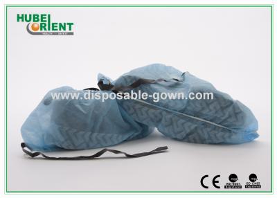 Chine ESD couverture de chaussure non tissée non glissante jetable avec bande de tissu pour protéger le pied à vendre