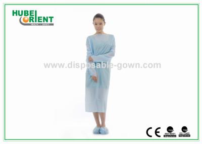 Chine Utilisation à l'hôpital/à la clinique Vêtements de protection contre l'EPC jetables avec menottes pour pouce Utilisation médicale Vêtements en plastique à vendre