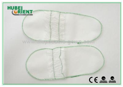 China Confortables zapatillas de hotel blancas desechables con parte superior de encaje en venta