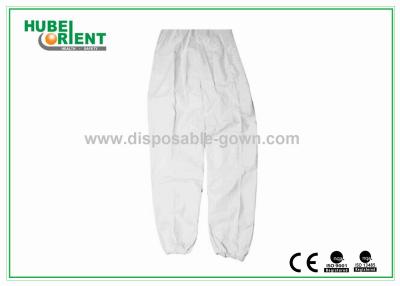 Cina Sicurezza Pantaloni monouso bianchi impermeabili per uomo per viaggi in vendita