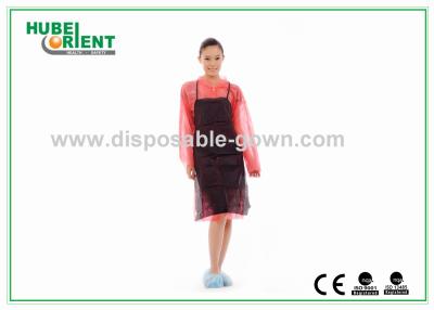 China Comfortable Touching Disposable Nonwoven Apron For Restaurant for sale