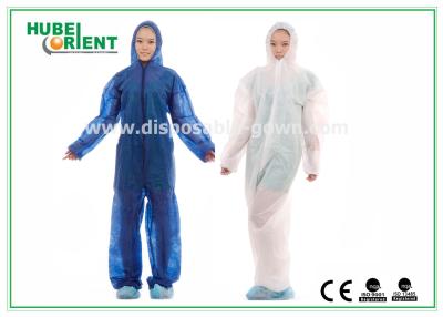 China Protector antipolvo antibacteriano con capucha con una sola vez con una cubierta de muñeca/tobillo/ cintura y pies elástica en venta