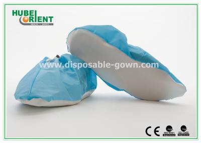 China Coberturas para pés descartáveis Impermeáveis PP+CPE Coberturas para sapatos com sola de PVC antiderrapante à venda