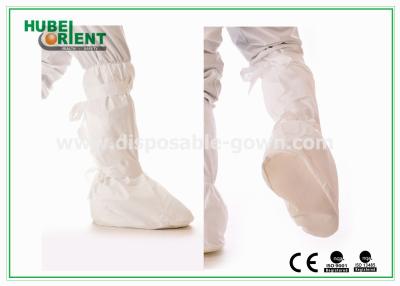 Cina Nonskid Microporous Disposable Shoe Covers Stivali / Guanti da piedi bianchi in vendita