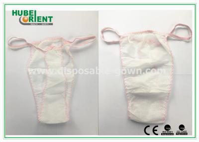 China Zwakke niet-geweven dames wegwerp T-back broek voor salons, zonnebaden en massages. Te koop